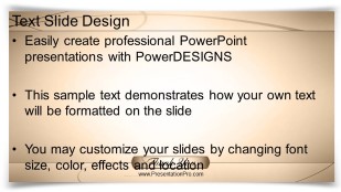 Thankyou 02 Tan Widescreen PowerPoint Template text slide design