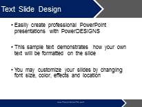 The Flow Blue PowerPoint Template text slide design