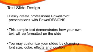 Wave Illustration Widescreen PowerPoint Template text slide design