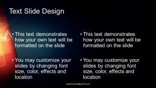 Abstract Rotation Widescreen PowerPoint Template text slide design