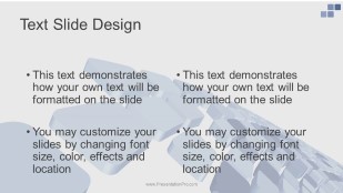 Blue Tiles Widescreen PowerPoint Template text slide design