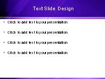 Burst Of Purple PowerPoint Template text slide design