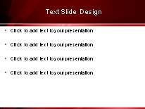 Burst Of Red PowerPoint Template text slide design