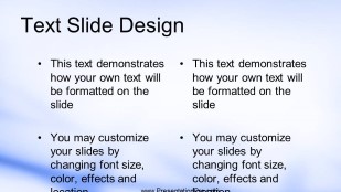 Cloth Depth Widescreen PowerPoint Template text slide design