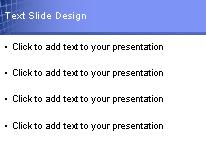 Curvedout Blue PowerPoint Template text slide design