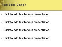 Curvedout Gold PowerPoint Template text slide design