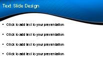 Curved Landscape Blue PowerPoint Template text slide design