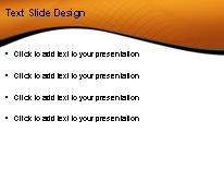 Curved Landscape Orange PowerPoint Template text slide design