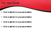 Curved Landscape Red PowerPoint Template text slide design
