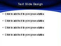 Curvy Pattern Blue PowerPoint Template text slide design