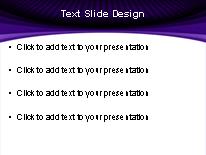Curvy Pattern Purple PowerPoint Template text slide design