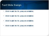 Cutout Blue PowerPoint Template text slide design