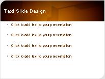 Cutout Orange PowerPoint Template text slide design