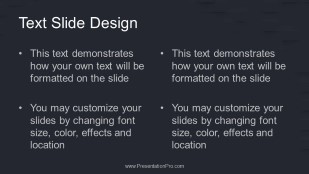 Dark Paper Cut Outs 01 Widescreen PowerPoint Template text slide design