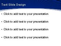 Downunder Blue PowerPoint Template text slide design