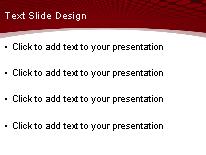 Downunder Red PowerPoint Template text slide design