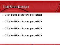 Elegant Swirl Red PowerPoint Template text slide design