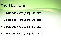 Flowing Green PowerPoint Template text slide design