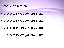 Flowing Purple PowerPoint Template text slide design