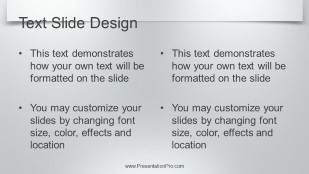 Gradient Lights Gray 01 Widescreen PowerPoint Template text slide design