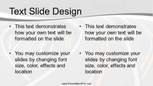 Intersecting Roads Widescreen PowerPoint Template text slide design