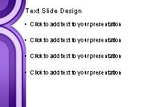 Inward Curve Purple PowerPoint Template text slide design