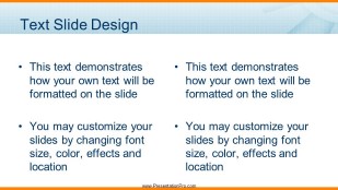 Meshy Widescreen PowerPoint Template text slide design