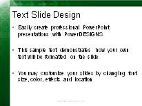 Moving Forward Green PowerPoint Template text slide design