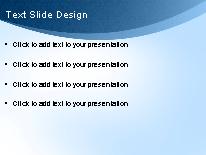Organic Flow Blue PowerPoint Template text slide design
