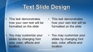 Oval Arcs Widescreen PowerPoint Template text slide design