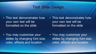 Peaks Widescreen PowerPoint Template text slide design