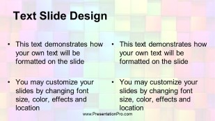 Rainbow Blocks 01 Widescreen PowerPoint Template text slide design