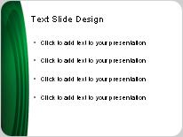 Ringed Green PowerPoint Template text slide design