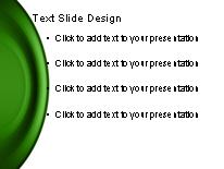 Round About Green PowerPoint Template text slide design