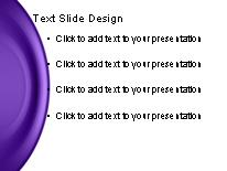 Round About Purple PowerPoint Template text slide design