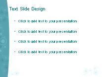 Roundabout Cyan PowerPoint Template text slide design