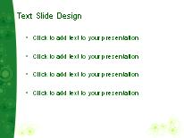 Roundabout Green PowerPoint Template text slide design