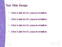 Roundabout Purple PowerPoint Template text slide design