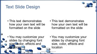 Scattered Tiles 2 Widescreen PowerPoint Template text slide design