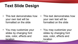 Waves Rainbow 03 Widescreen PowerPoint Template text slide design