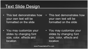 Squared Away Widescreen PowerPoint Template text slide design