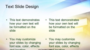 Step By Step Widescreen PowerPoint Template text slide design