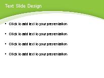 Swoop Simple Green PowerPoint Template text slide design