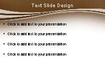 Swoopie Flow Brown PowerPoint Template text slide design