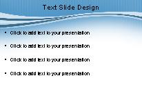 Swoopie Flow Light Blue PowerPoint Template text slide design