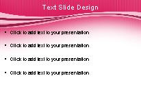 Swoopie Flow Pink PowerPoint Template text slide design