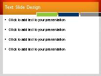 Tricolorbox Orange PowerPoint Template text slide design