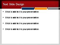 Tricolorbox Red PowerPoint Template text slide design