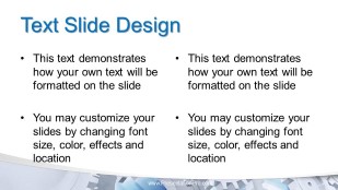 Working Gears Curve Widescreen PowerPoint Template text slide design