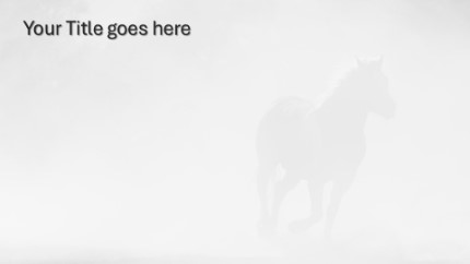 Wild Horses Widescreen PowerPoint Template text slide design